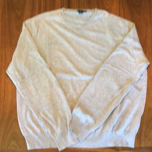 J. Crew grey cotton v-neck sweater